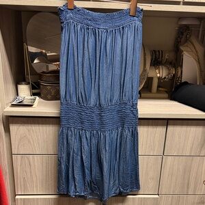 Veronica M “Denim” Blue Tube Dress
